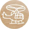 Round Stamp Colop 165226 Rubber Wood 3 cm Diameter