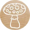 Round Stamp Colop 165226 Rubber Wood 3 cm Diameter