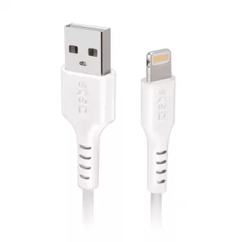 Lightning Cable SBS TECABLEUSBIP5289W 2m White USB A