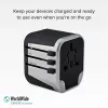 Mobile device charger SBS Mobile TEADAPT2USBUNI — black/silver, USB adapter
