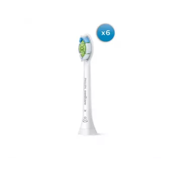 Replacement Brush Heads Philips HX6066/87 Optimal White — Pack of 6