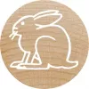Round Stamp Colop 165225 Rubber Wood 3 cm Diameter
