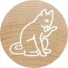 Round Stamp Colop 165225 Rubber Wood 3 cm Diameter