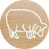 Round Stamp Colop 165225 Rubber Wood 3 cm Diameter