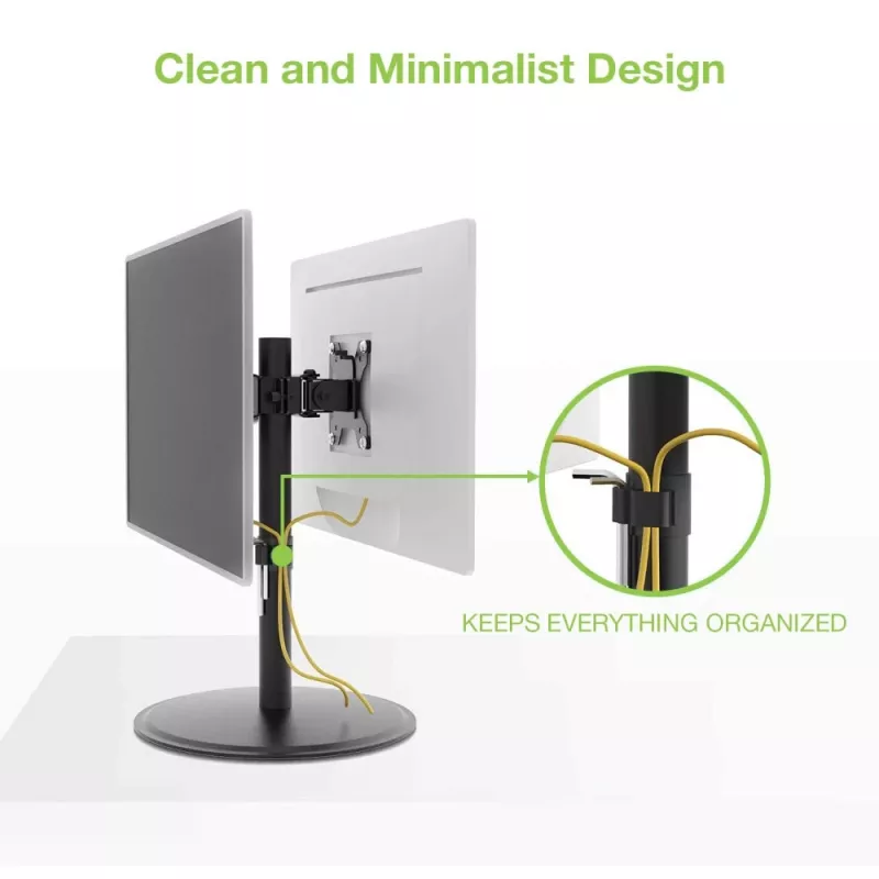 Techly ICA-LCD 402 monitor mount / stand 81.3 cm (32 inch) Desk Black