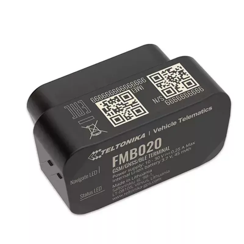 GPS tracker Teltonika FMB020 Car Black Dust resistant 0.128GB