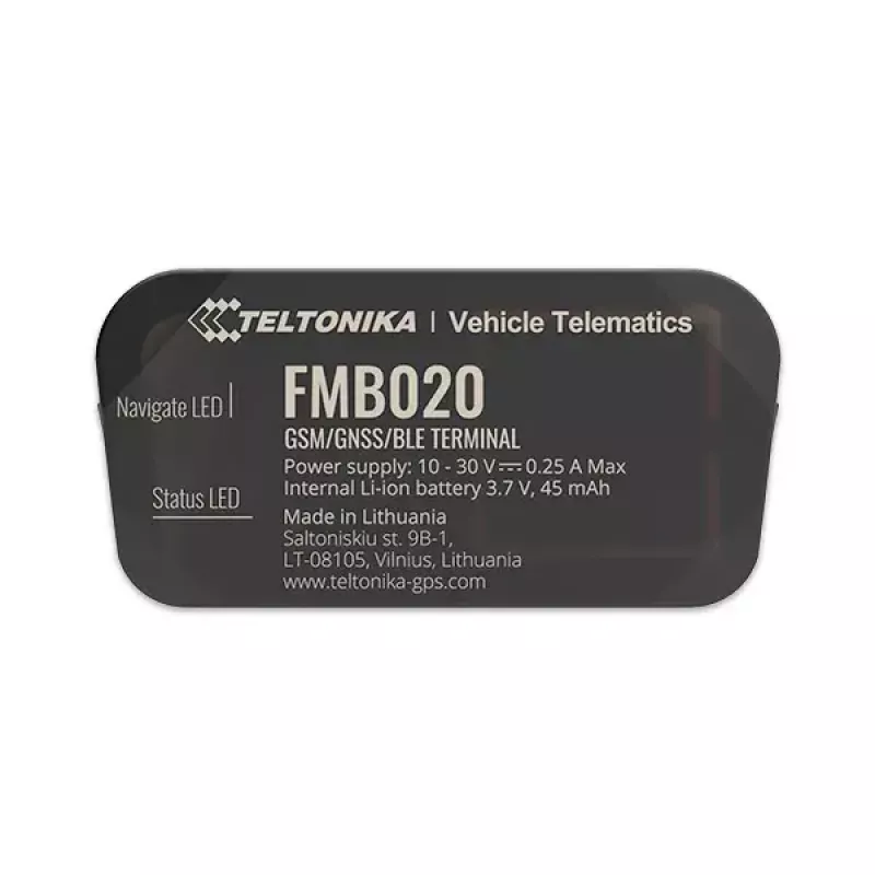 GPS tracker Teltonika FMB020 Car Black Dust resistant 0.128GB