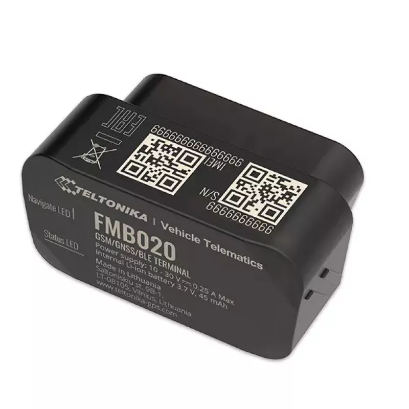 GPS tracker Teltonika FMB020 Car Black Dust resistant 0.128GB