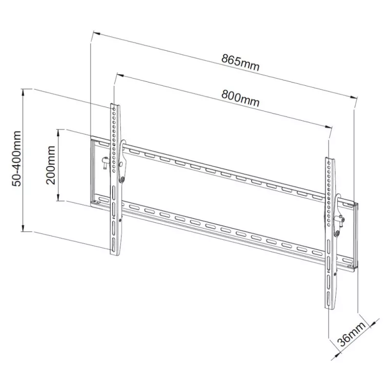 Techly Fixed Wall Bracket LCD LED TV 42-80 inch
