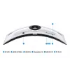 Samsung G95NC computer monitor 144.8 cm (57 inch) 7680 x 2160 pixels Dual UHD QLED White