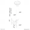 Neomounts FPMA-C200 Monitor/TV mount ceiling 10-40 inch - h 64-104 cm