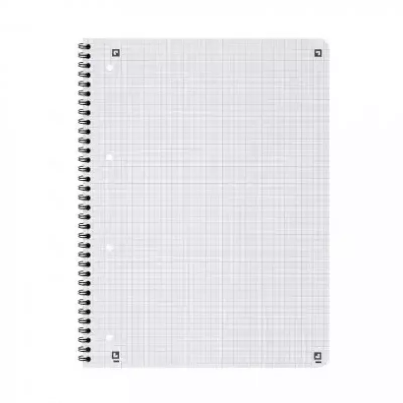 Writing Notebook Oxford 400121610 A4+ 160 Sheets Black Grey