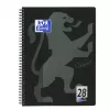 Writing Notebook Oxford 400121610 A4+ 160 Sheets Black Grey