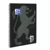 Writing Notebook Oxford 400121610 A4+ 160 Sheets Black Grey