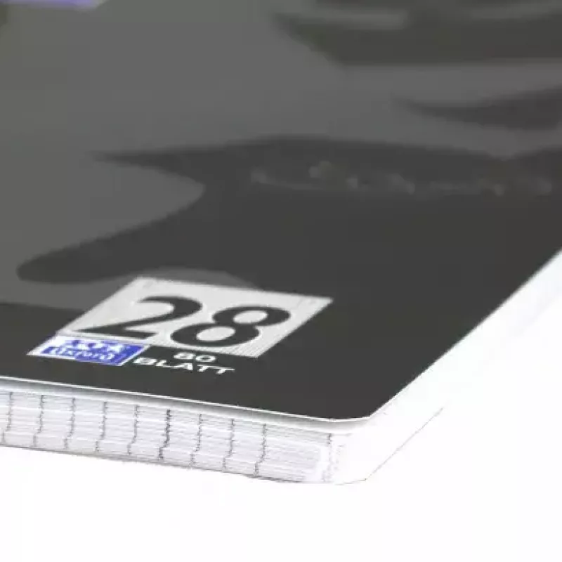 Writing Notebook Oxford 400121610 A4+ 160 Sheets Black Grey
