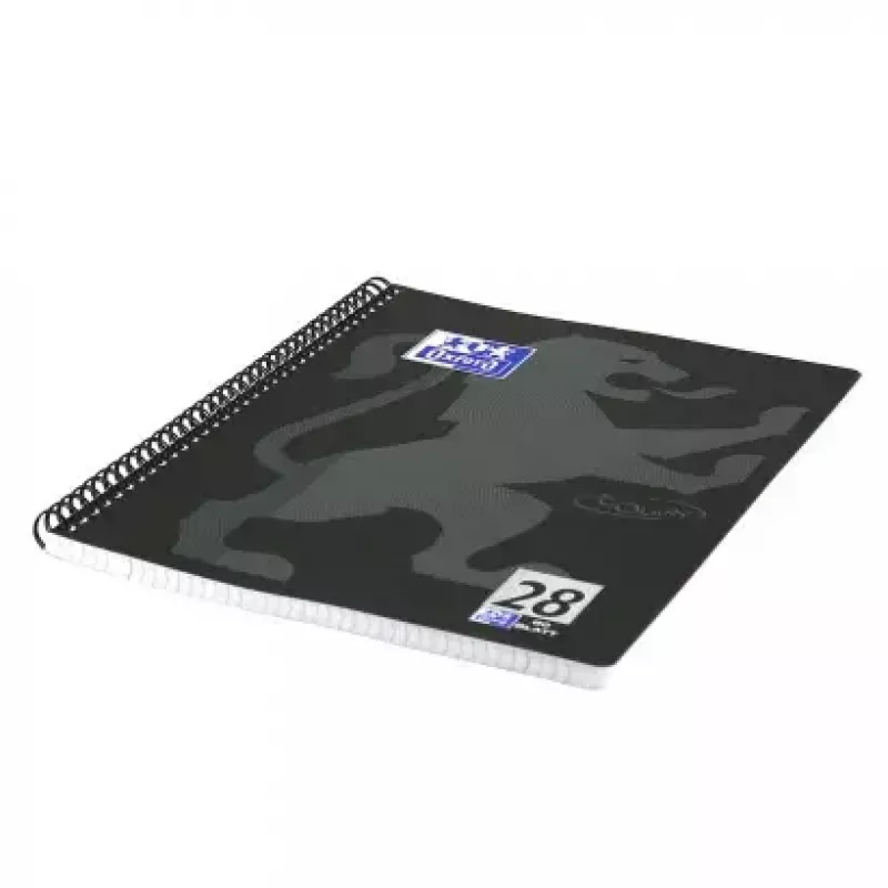 Writing Notebook Oxford 400121610 A4+ 160 Sheets Black Grey