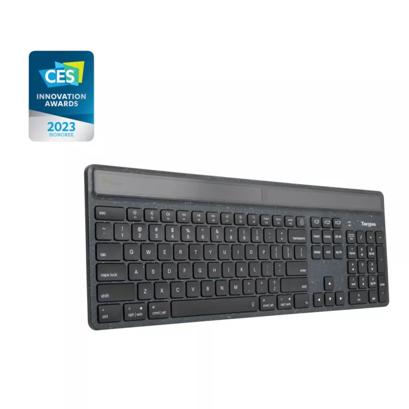 Targus EcoSmart AKB868FR keyboard Universal Bluetooth AZERTY French Black