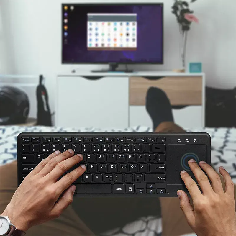 Keyboard LogiLink ID0188 Home RF Wireless QWERTZ Black