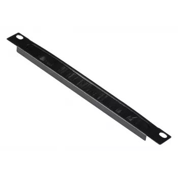 Cable management panel EQUIP EZMB-10-B, metal, black, 1U accessory