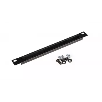 Cable management panel EQUIP EZMB-10-B, metal, black, 1U accessory