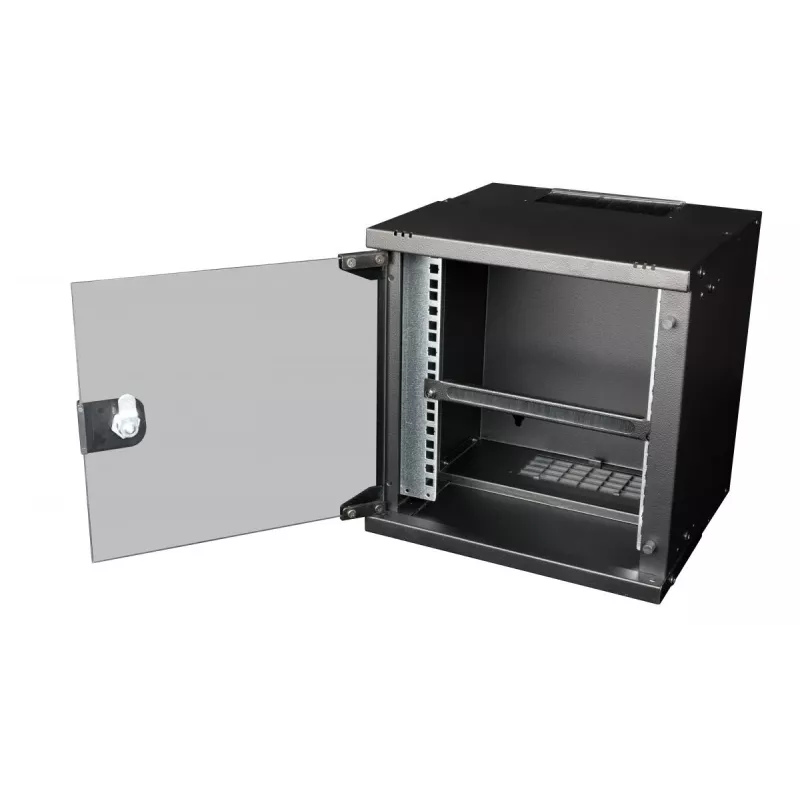 Cable management panel EQUIP EZMB-10-B, metal, black, 1U accessory