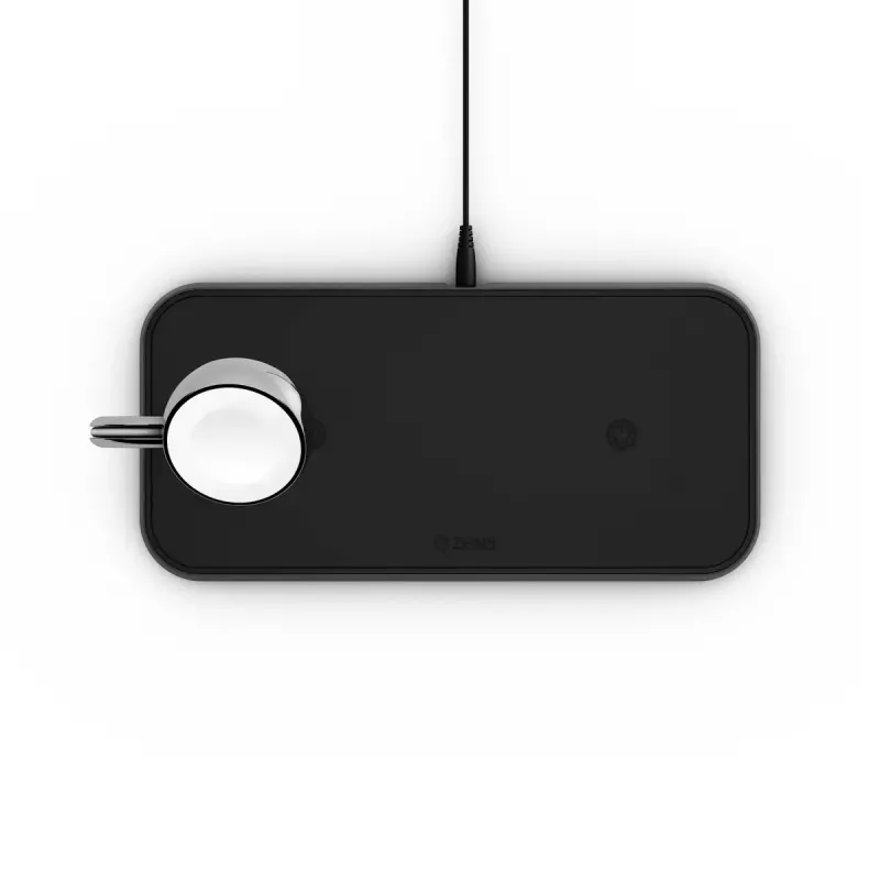 Wireless Charger ZENS Dual+Watch Aluminium Black