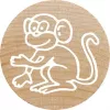 Colop Stamp Colop 165224 Round Rubber Wood 3 cm