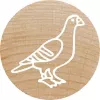Colop Stamp Colop 165224 Round Rubber Wood 3 cm