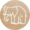 Colop Stamp Colop 165224 Round Rubber Wood 3 cm