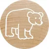 Colop Stamp Colop 165224 Round Rubber Wood 3 cm