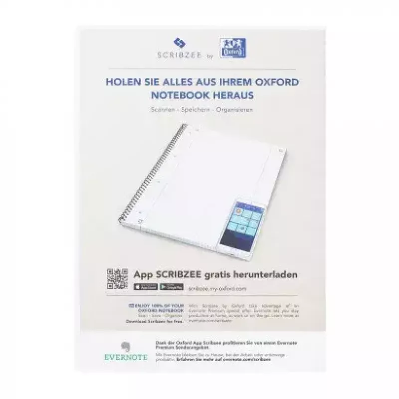 Writing Notebook Oxford 100050356 A4 80 Sheets Yellow