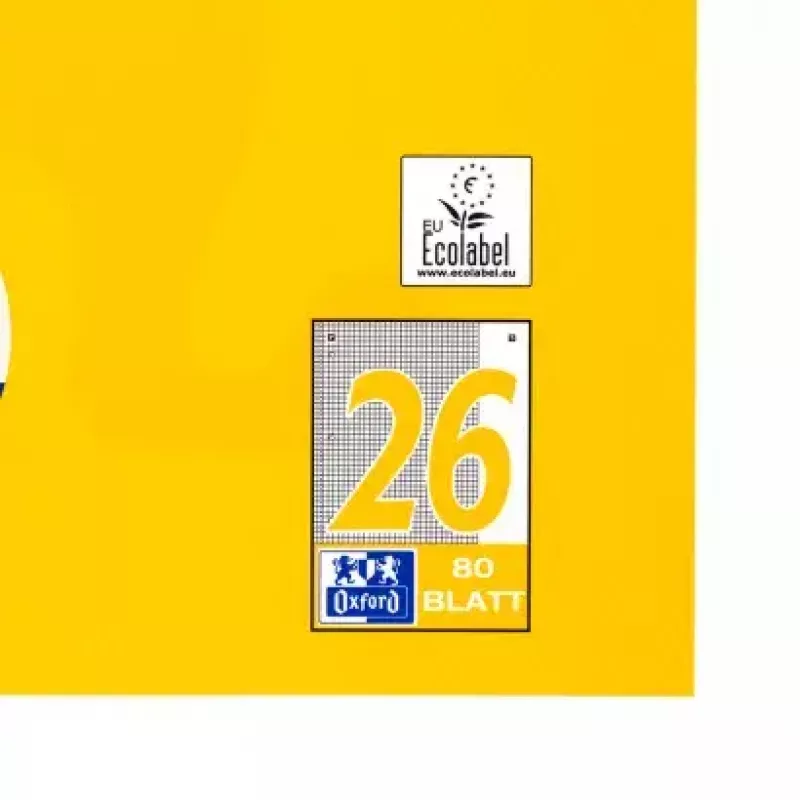 Writing Notebook Oxford 100050356 A4 80 Sheets Yellow