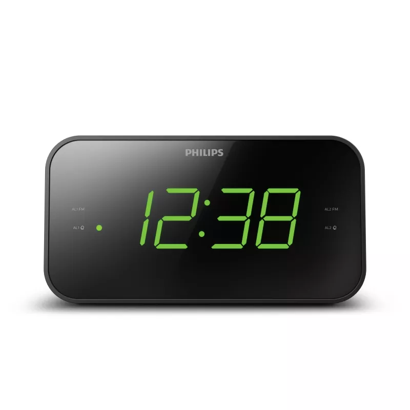 Philips TAR3306/12 alarm clock Digital alarm clock Black