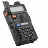 Handheld Two-Way Radio Baofeng UV-5R HTQ USB-C Dual Band 5W, 1800 mAh, FM 64–108 MHz, Black