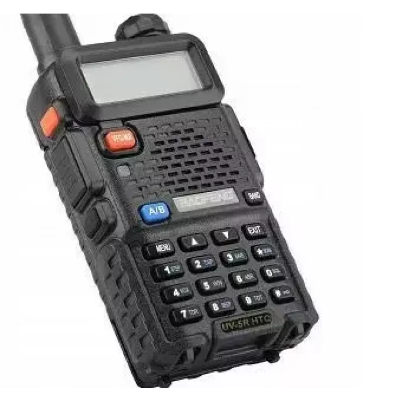 Handheld Two-Way Radio Baofeng UV-5R HTQ USB-C Dual Band 5W, 1800 mAh, FM 64–108 MHz, Black