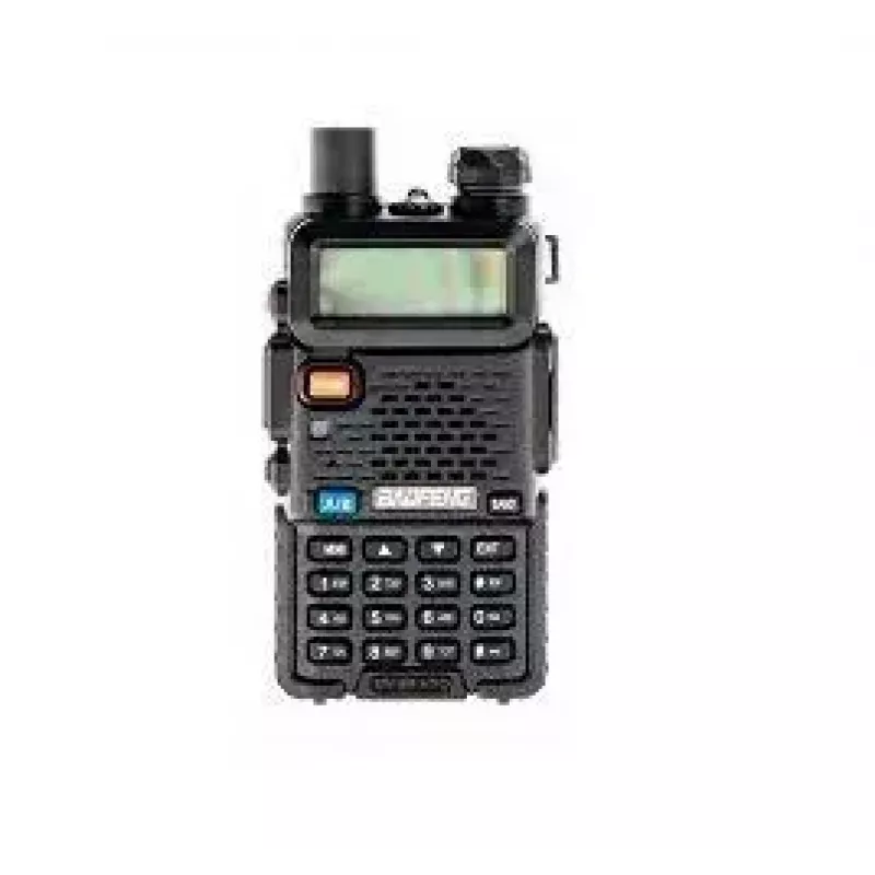 Handheld Two-Way Radio Baofeng UV-5R HTQ USB-C Dual Band 5W, 1800 mAh, FM 64–108 MHz, Black
