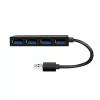 LogiLink USB 3.2 Gen1 4-port hub black 5000 Mbit/s ABS