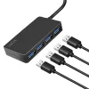 LogiLink USB 3.2 Gen1 4-port hub black 5000 Mbit/s ABS