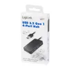 LogiLink USB 3.2 Gen1 4-port hub black 5000 Mbit/s ABS