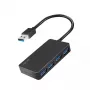 LogiLink USB 3.2 Gen1 4-port hub black 5000 Mbit/s ABS