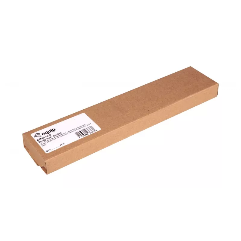 Cable management panel EQUIP EZMB-10-G — metal, grey, 1U, 60 g