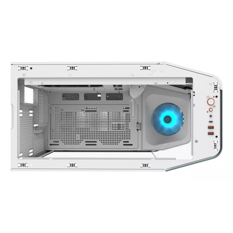 PC Midi Tower Case Cougar FV270 — White, supports ATX/ EATX/ Micro-ITX, 2×3.5 inch + 2×2.5 inch, 120/140 mm fans