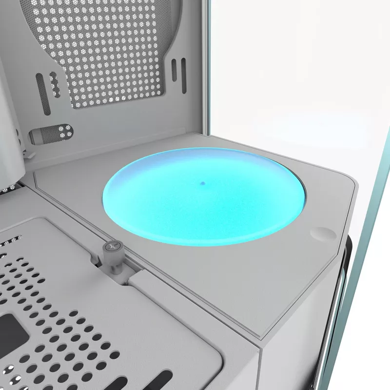 PC Midi Tower Case Cougar FV270 — White, supports ATX/ EATX/ Micro-ITX, 2×3.5 inch + 2×2.5 inch, 120/140 mm fans