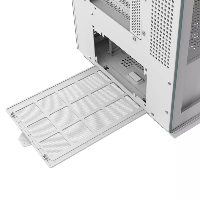 PC Midi Tower Case Cougar FV270 — White, supports ATX/ EATX/ Micro-ITX, 2×3.5 inch + 2×2.5 inch, 120/140 mm fans