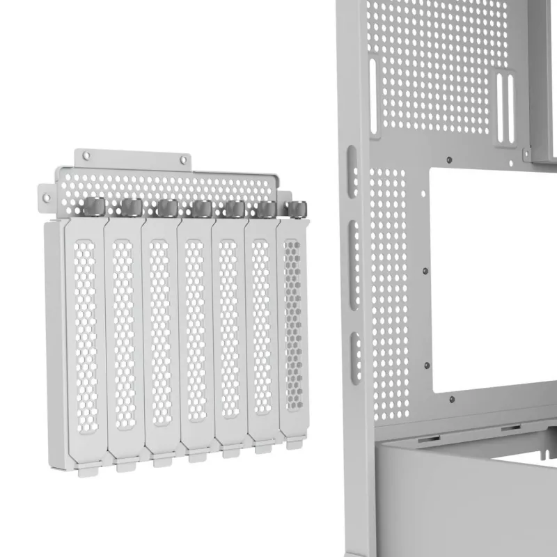 PC Midi Tower Case Cougar FV270 — White, supports ATX/ EATX/ Micro-ITX, 2×3.5 inch + 2×2.5 inch, 120/140 mm fans