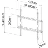 Techly Fixed Slim Wall Mount LED TV LCD 23-55 Black” ICA-PLB 162M