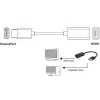 Techly IADAP DP-HDMIF8K video cable adapter 0.2 m DisplayPort HDMI Type A (Standard) Black