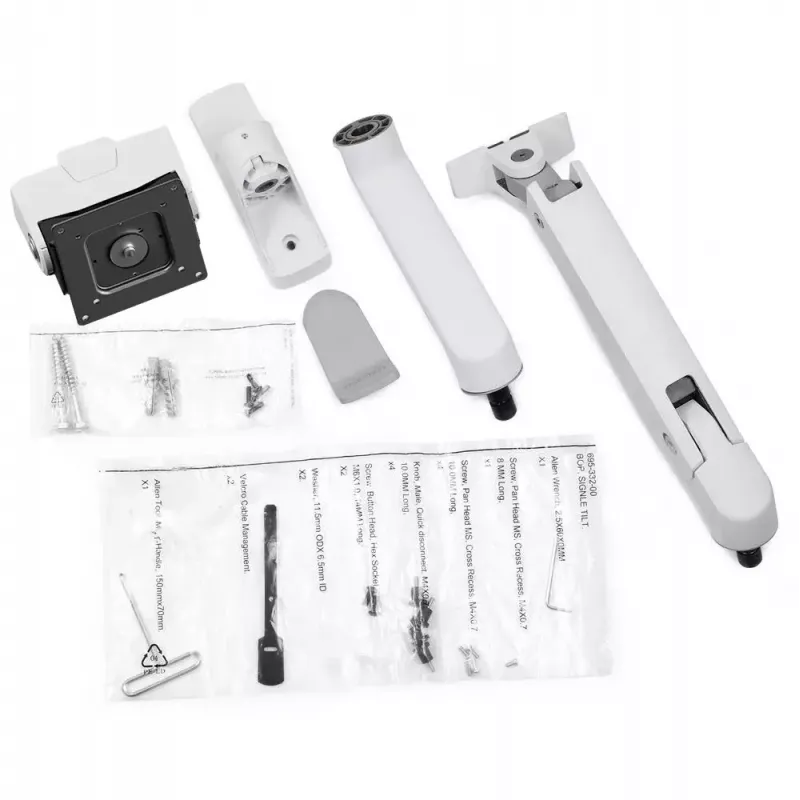 Ergotron HX Series HX ARM WITH VERY HEAVY DUTY PIVOT WALL WHITE FOR 1000R 57 inch MONITORS