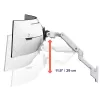 Ergotron HX Series HX ARM WITH VERY HEAVY DUTY PIVOT WALL WHITE FOR 1000R 57 inch MONITORS