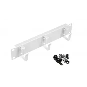 Cable ring EQUIP EZMR-10-G for 19 inch rack, metal housing, white